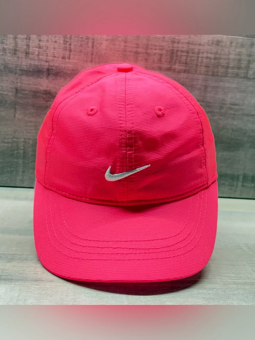 Nike Toddler Hot Pink Cap with White Swoosh - Picture 3 of 7